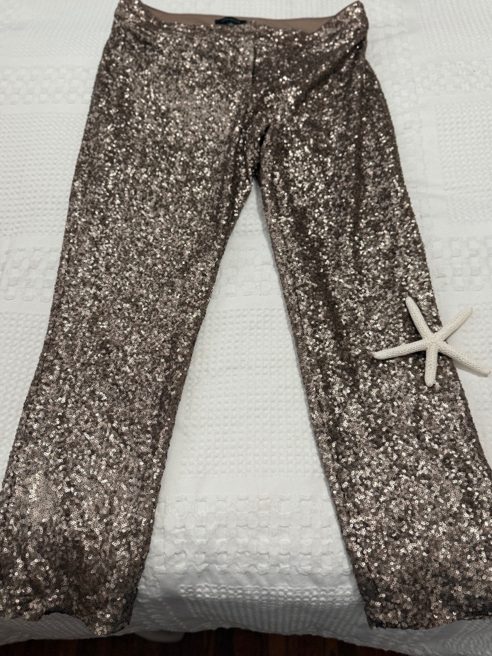 Zara sequined gold pants